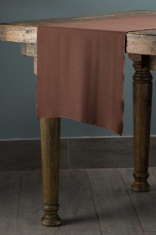 Classic Solid Brown table runner